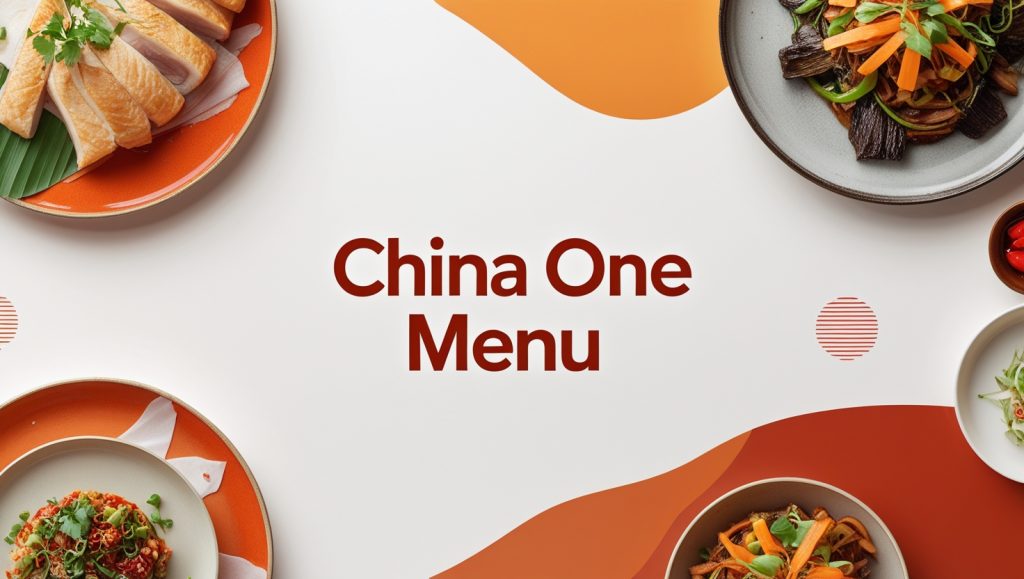 China One Menu