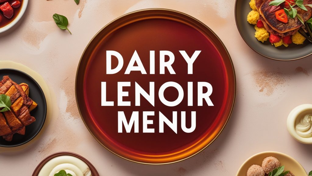 Dairy Lenoir Menu