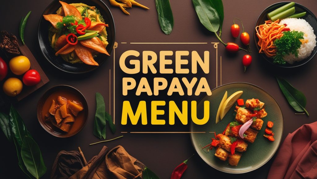 Green Papaya Menu