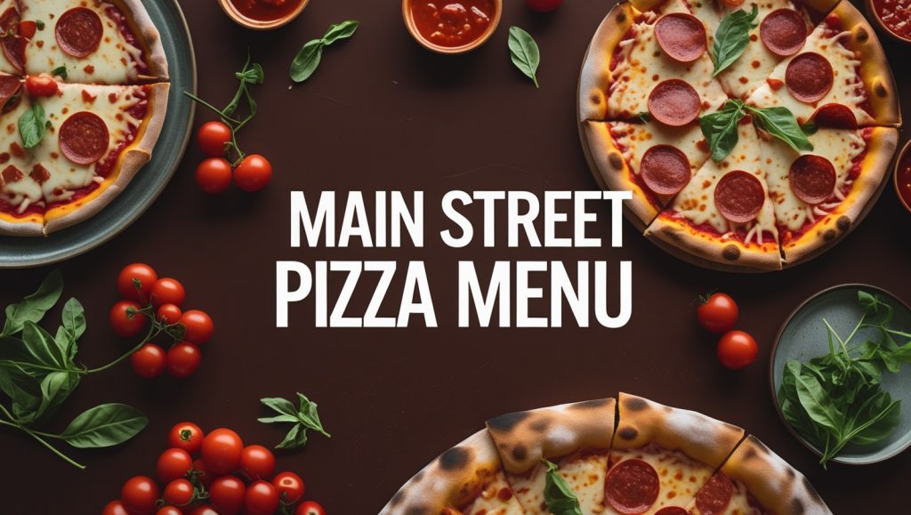 Main Street Pizza Menu