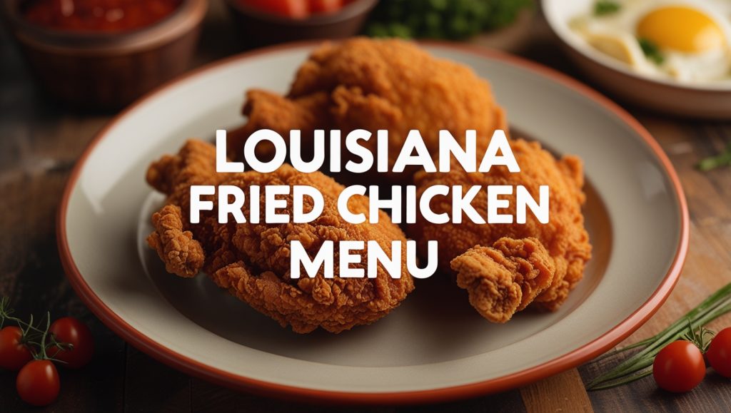 Louisiana Fried Chicken Menu