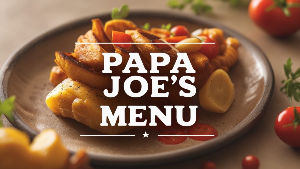PaPa Joe's Menu