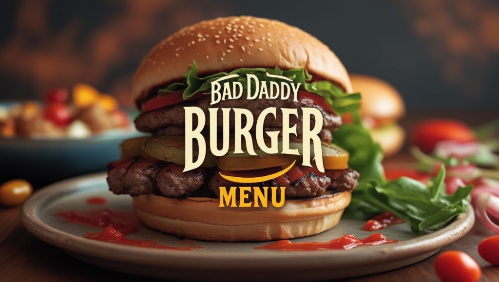 Bad Daddy Burger Menu
