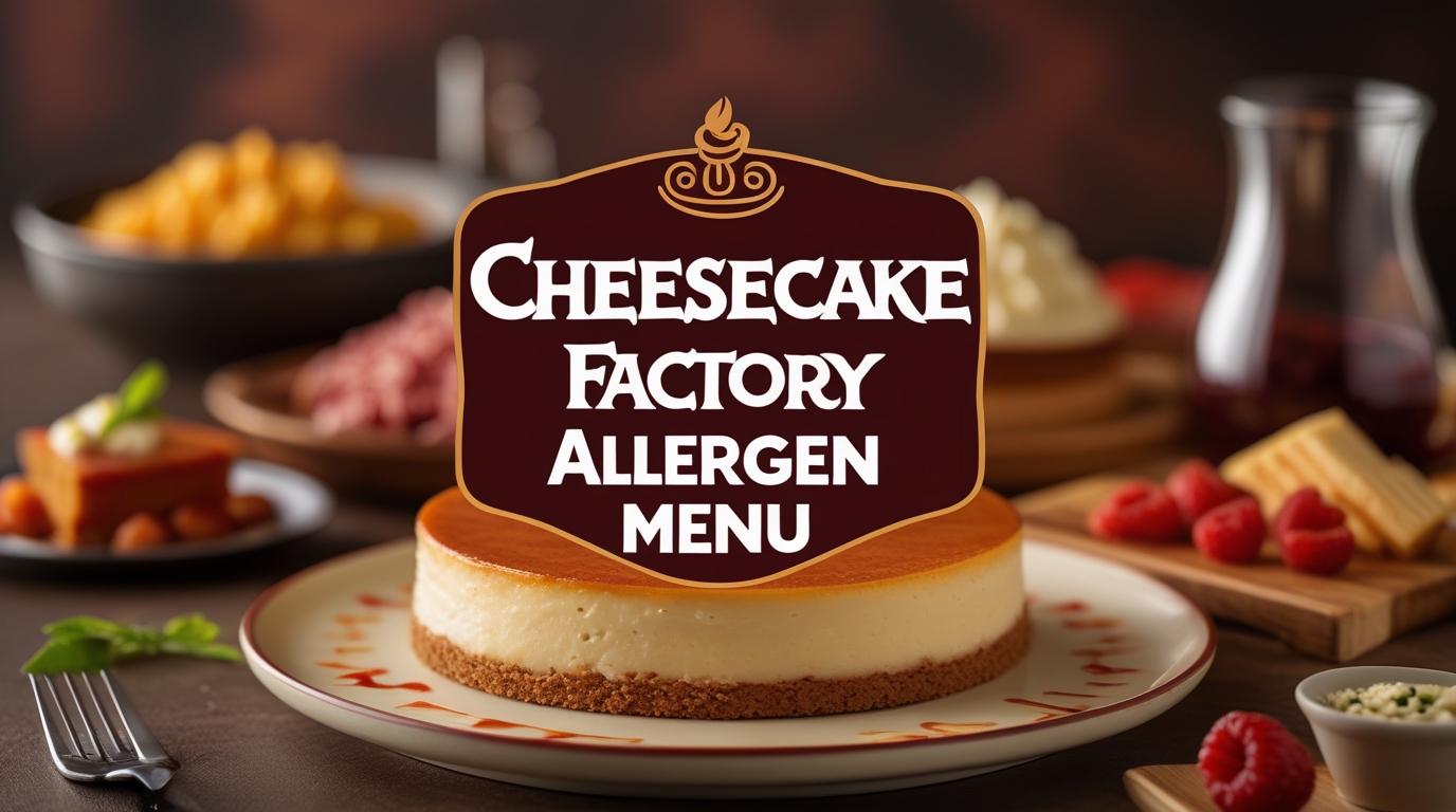 Cheesecake Factory Allergen Menu - Yours Own Menu