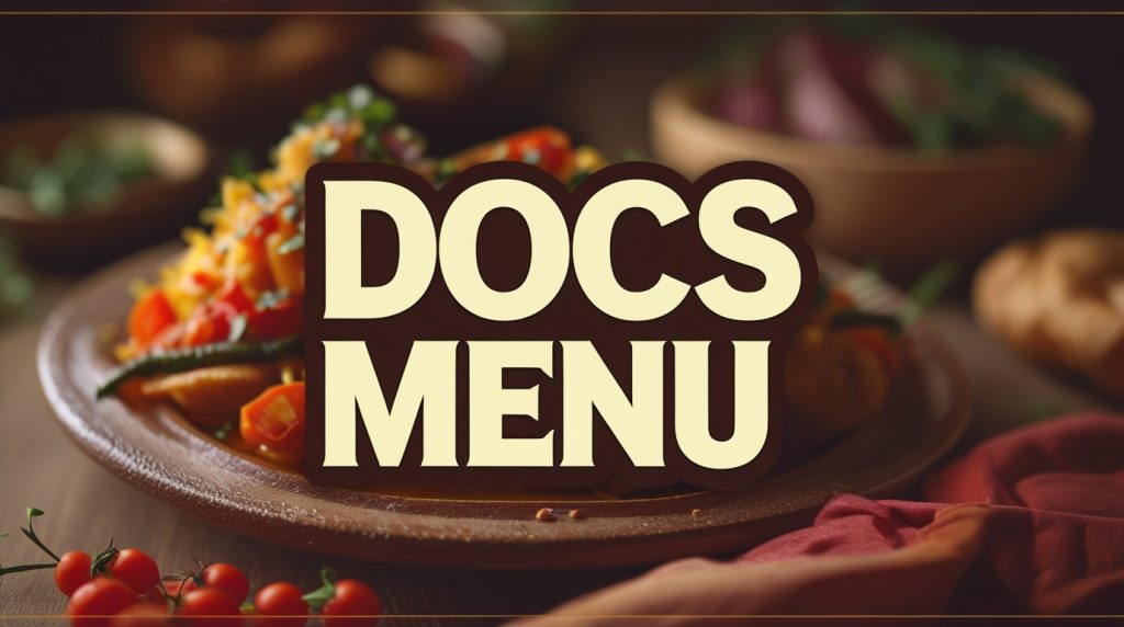 Docs Menu
